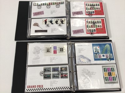 Lot 1436 - Stamps GB First Day Cover selection in ten albums, all illustrated with typed addresses.