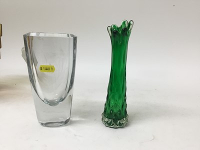 Lot 519 - Four pieces of art glass, including a Mdina goblet, Stromberg fish vase, a Czech vase and one other piece (4)