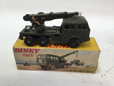 Lot 1837 - Dinky French Issue Camion Militaire No. 826, Char AMX No. 883 plus a Dinky Supertoy Honest John Missile Launcher No. 665, all boxed (3)