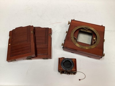 Lot 2356 - Thornton Pickard half plate camera with accessories