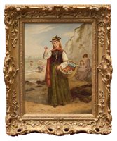 Lot 1077 - George Hardy (1822 - 1909), oil on panel - The...