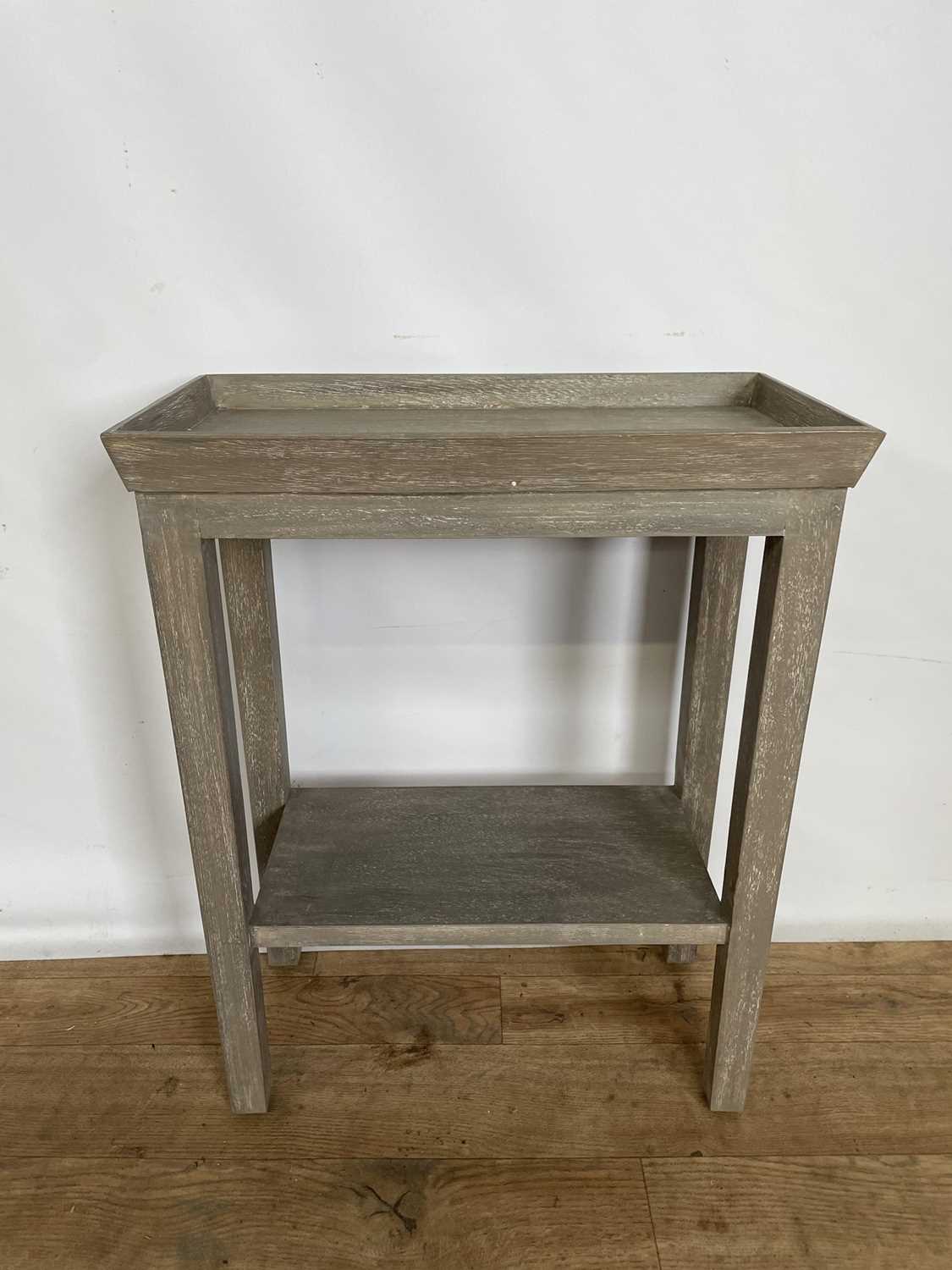Lot 134 - Modern OKA two height side table, 48cm wide