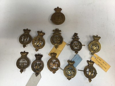 Lot 731 - Group of eleven Victorian glengarry to include South Devonshire Regiment, Shropshire Regiment and Connaught Rangers (some copies noted) (11)