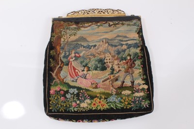 Lot 2126 - Petit point needlework evening bag