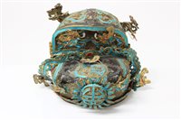 Lot 933 - Rare early 20th century Chinese papier mâché,...