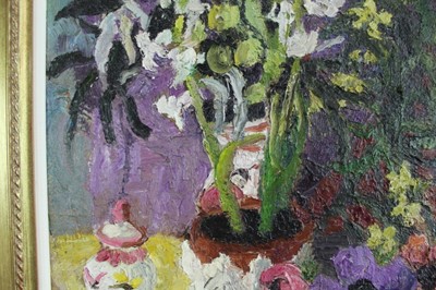 Lot 904 - *Lucy Harwood (1893-1972) oil on canvas, Still life, signed verso, 61 x 51cm, framed. Provenance: Louise Kosman Gallery