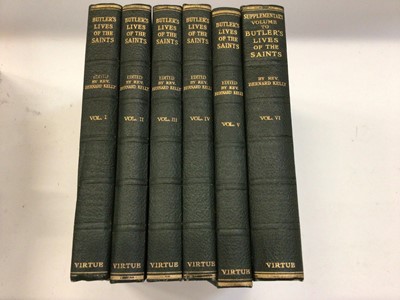 Lot 1519 - Butler's lives of the Saints.  Complete 6 volume set