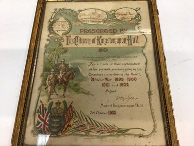 Lot 750 - Edwardian military commission named to William Bailey Goddard, who was appointed a 2nd Lieutenant on 27th July 1901. Together with another also named to William Bailey Goddard, appointing him as a...