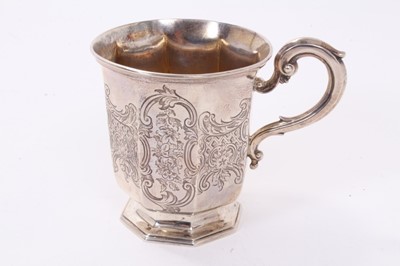 Lot 201 - Victorian silver christening cup