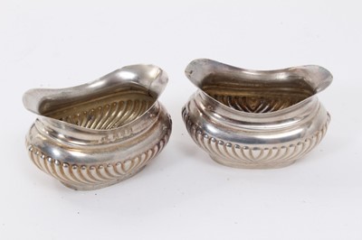 Lot 209 - Group of miscellaneous silver including salts, mustard, cased napkin rings etc