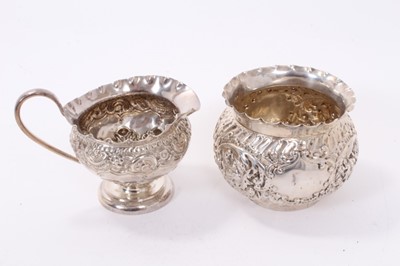 Lot 209 - Group of miscellaneous silver including salts, mustard, cased napkin rings etc