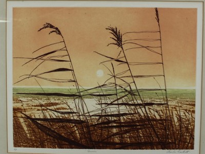 Lot 1025 - *Charles Bartlett (1921-2014) signed artists proof etching, 'Summer', 38cm x 48cm, in glazed frame