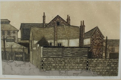 Lot 1024 - *Valerie Thornton (1931-1991) signed limited edition aquatint - Old Houses, Maidenburgh Street