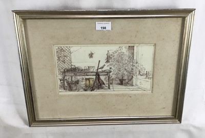 Lot 208 - Fred Dubery (1926-2011) pen and ink interior