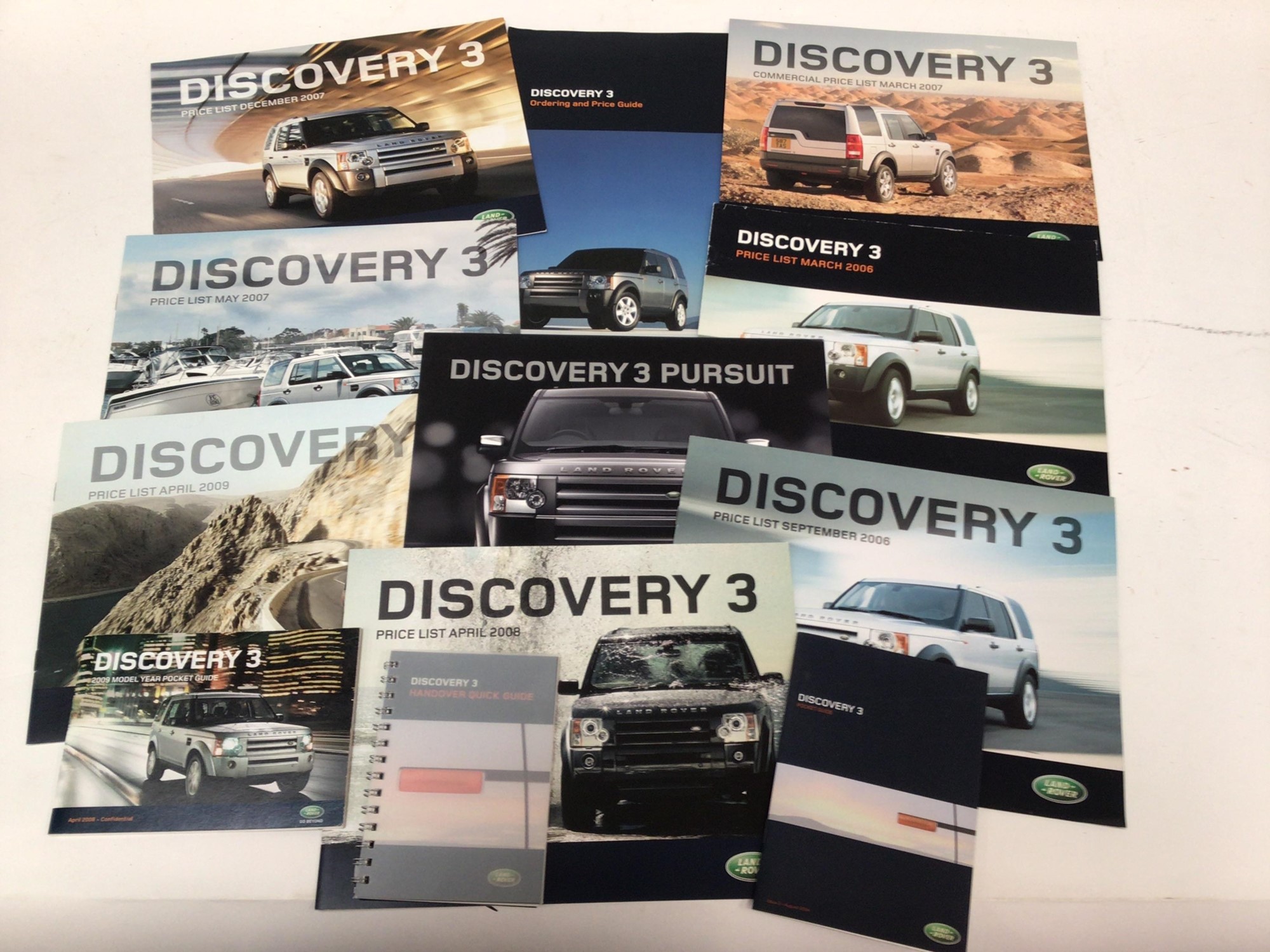 Lot 1981 - Collection of Land Rover Discovery 3 sales,
