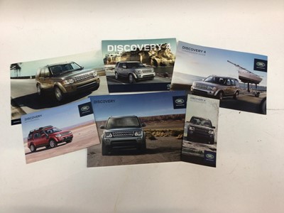 Lot 1980 - Collection of Land Rover Discovery 4 sales, accessory, and other brochures (1 box)