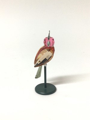Lot 135 - Swarovski crystal pink bird of paradise on stand