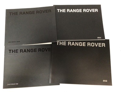 Lot 1976 - Collection of Range Rover L322 2009 facelift to 2012 sales brochures, price lists and specification cards (1 box)