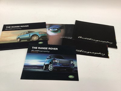 Lot 1974 - Collection of Range Rover L322 Autobiography sales brochures and specification guides (1 box)