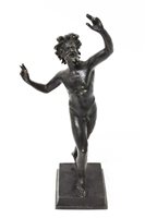 Lot 956 - 19th century Grand Tour bronze of a faun...