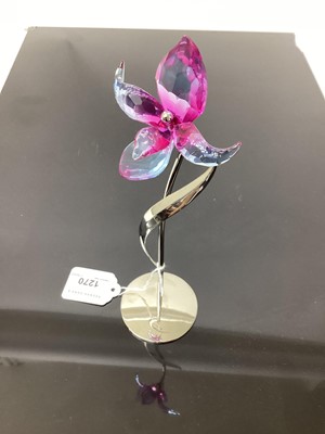 Lot 1270 - Swarovski Paradise flower - Dorora Fuschia Rain