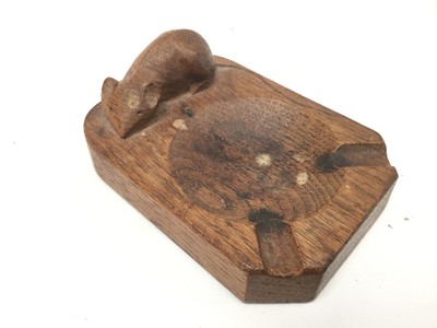 Lot 2502 - Robert 'Mouseman' Thompson of Kilburn, carved oak ashtray