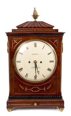 Lot 654 - Regency mahogany and brass mounted bracket clock