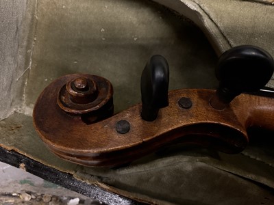 Lot 2220 - Antique violin, cased