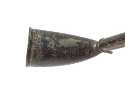 Lot 248 - Rare George III Silver churchwarden pipe - Samuel Pemberton, Birmingham 1811