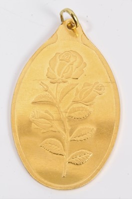 Lot 566 - Suisse 20g fine gold pendant