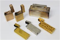 Lot 974 - Collection of gas lighters - including Dupont,...