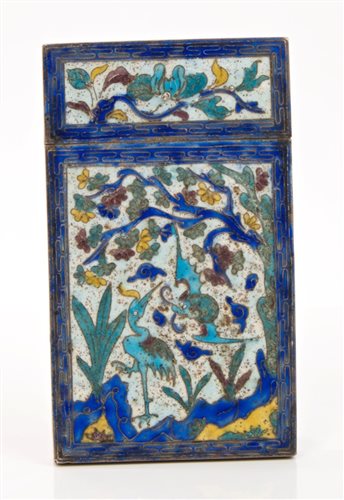 Lot 975 - Late 19th century Chinese Silverer and enamel...