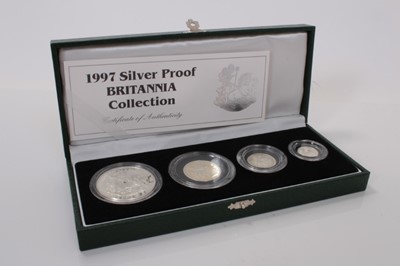 Lot 472 - G.B. - Royal Mint Britannia four coin silver proof collection 1997 (1 coin set)