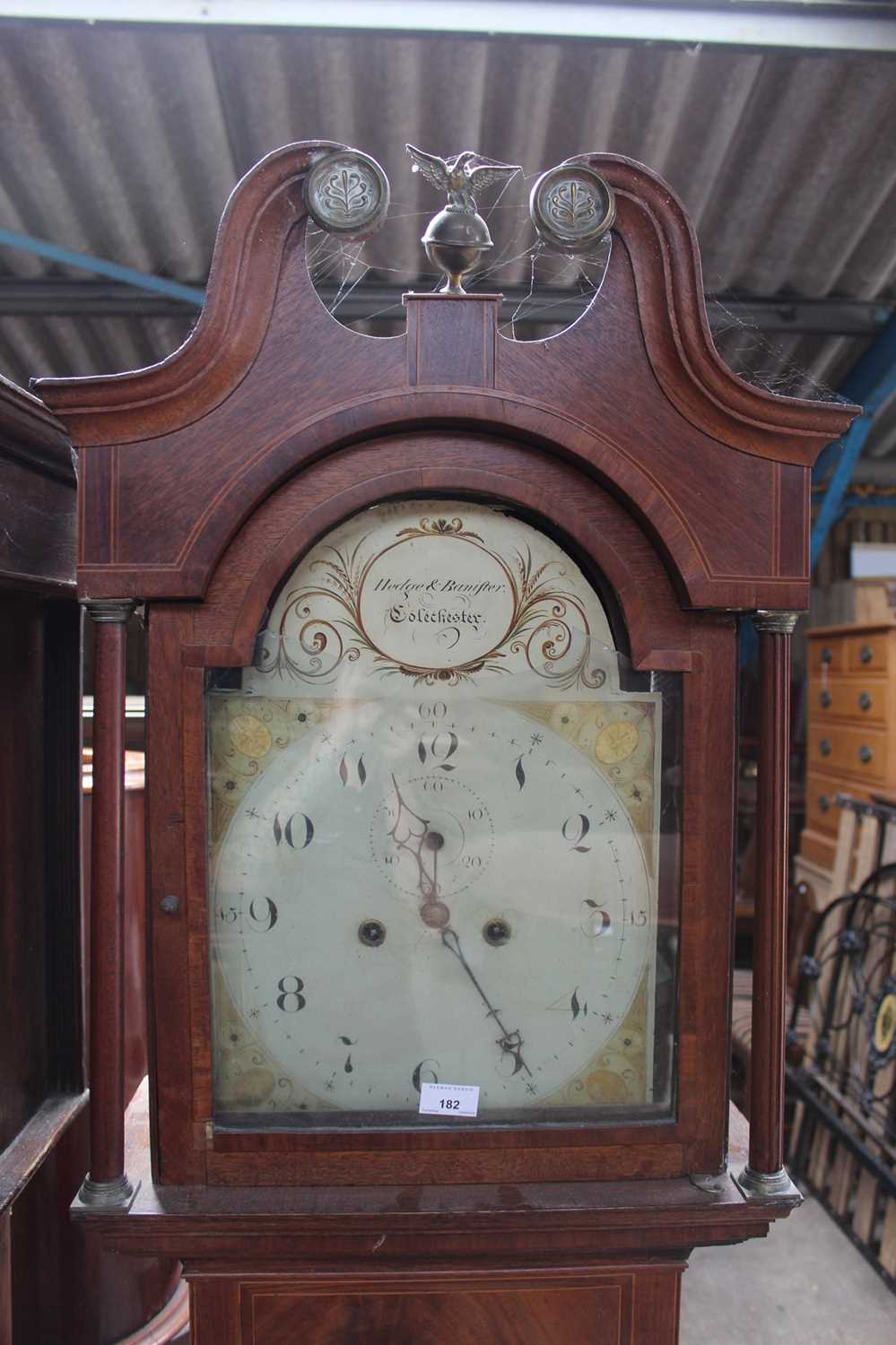 Lot 182 Georgian 8 Day Long Case Clock By Hedge lot-182-georgian-8-day-long-case-clock-by-hedge