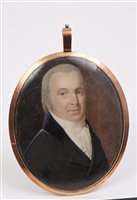 Lot 978 - English School, circa 1810, miniature...