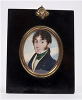 Lot 980 - English School (circa 1820), miniature...