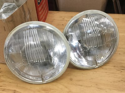 Lot 1943 - Pair of CIBIE Z180 7'' Halogen round headlamps, to suit Ford Escort Mexico, RS2000 etc.