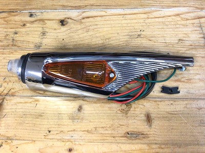 Lot 1939 - New old stock Triumph TR4 / TR4A / TR5 / 250 left hand (N/S) original Lucas front indicator and side light assembly, wired, with gasket.