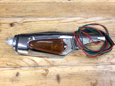 Lot 1938 - New old stock Triumph TR4 / TR4A / TR5 / 250 left hand (N/S) original Lucas front indicator and side light assembly, wired, with gasket.