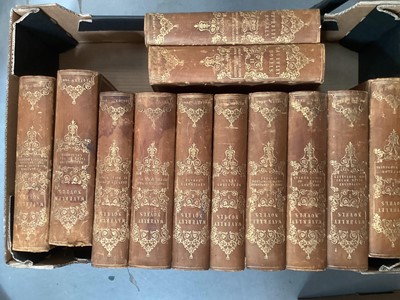 Lot 1788 - Sir Walter Scott - The Waverley Novels, 12 vol set, Edinburgh, Robert Cadell, 1842-47, contemporary gilt tooled calf binding