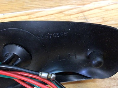 Lot 1933 - New old stock Triumph TR4 / TR4A / TR5 / 250 left hand (N/S) original Lucas front indicator and side light assembly, with clear side light glass, wired, with gasket.