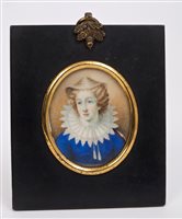 Lot 983 - English School (early 19th century) miniature...