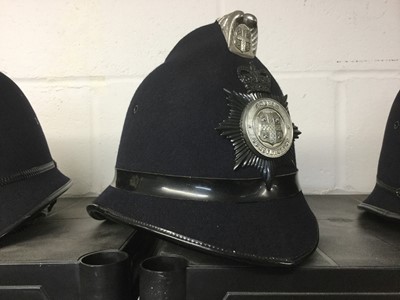 Lot 820 - Elizabeth II Durham Constabulary helmet with badge