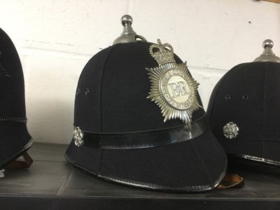 Lot 822 - Elizabeth II Devon & Cornwall Constabulary helmet with badge