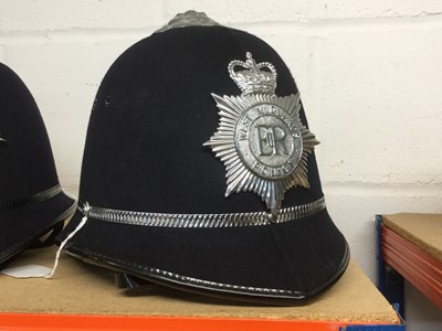 Lot 828 - Elizabeth II West Midlands Police helmet with badge