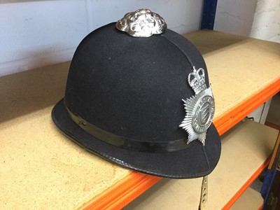 Lot 832 - Elizabeth II Essex Constabulary helmet with badge.