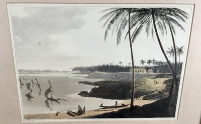 Lot 162 - Samuel Daniell (1775-1811) aquatint, exotic harbour