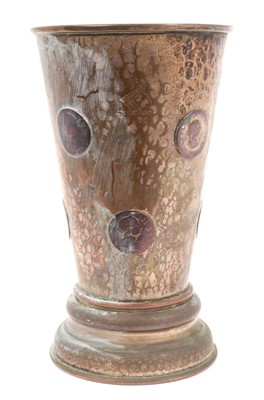 Lot 781 - Georgian silvered copper gambling cup