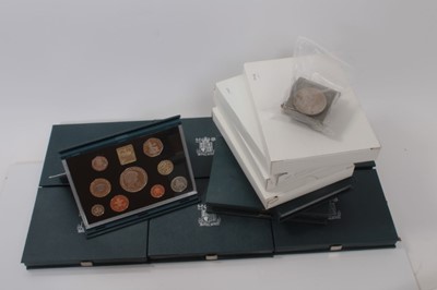 Lot 480 - G.B. - Royal Mint mixed proof sets to inclide 1984, 1985, 1986, 1987, 1988, 1989, 1990, 1994, 1995, 1996, 1997, 1998 and 1999 and other coins. (13 coin sets)