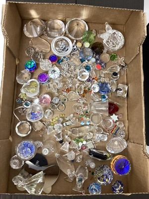 Lot 1308 - Large quantity of Swarovski crystal items including Memories Secrets book, bells, small figures etc